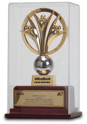 2<sup>nd</sup>  Prize All India <br> For 'Outstanding Work in Promoting Sales' of UltraTech Cement in 
semi urban areas (2008 - 09)


